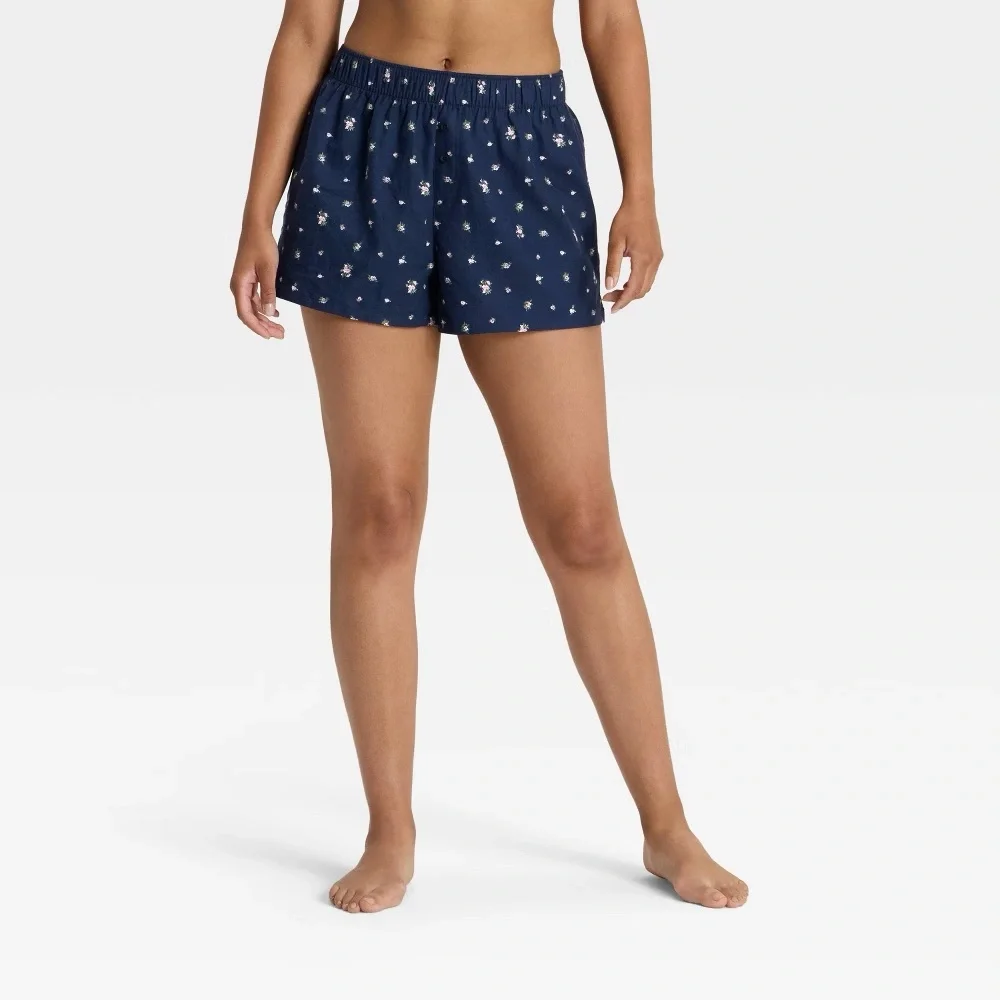 Brushed Cotton Boxer Shorts XS NWT Bundle of 4 Lounge Pajama Shorts - Picture 4 of 5